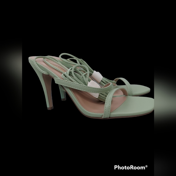Cityclassified Light Green Heel Dress Sandals Women's Size 7 1/2 NWT - Picture 3 of 10